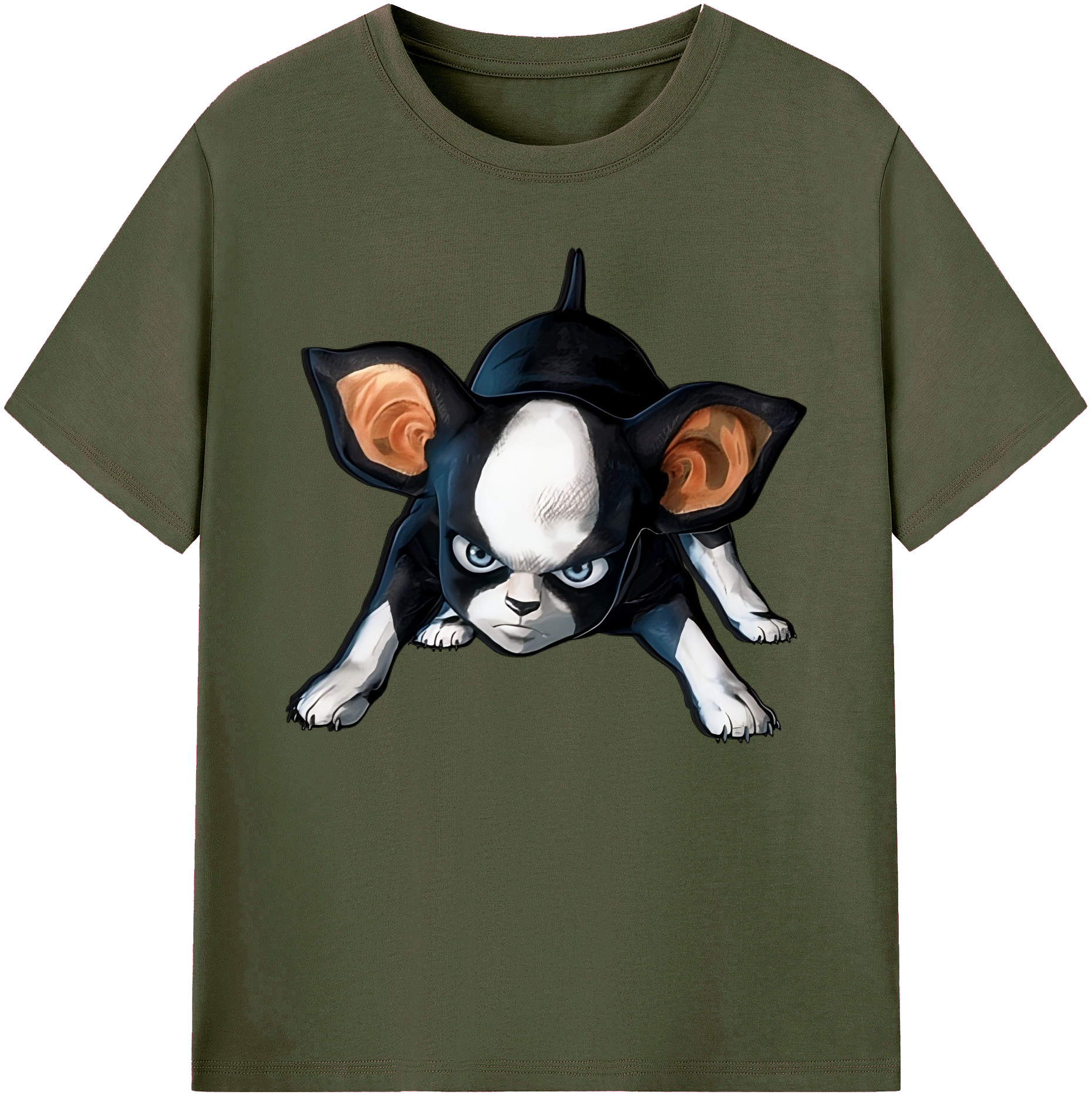 （画像用） ジョジョの奇妙な冒険 イギー JoJo's Bizarre Adventure Iggy 綿100％ メンズ半袖Tシャツ｜肌触りやわらか＆通気性